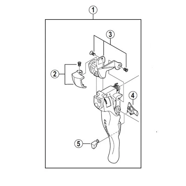 Bras De Levier Shimano Ultegra 6700 Y6SC98010 - Droit 1 Bras De Levier Shimano Ultegra 6700 Y6SC98010 - Droit