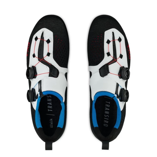 Chaussures De Triathlon Fizik Transiro R1 Knit - Noir / Blanc 2 Chaussures De Triathlon Fizik Transiro R1 Knit - Noir / Blanc – Image 2