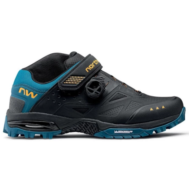 Chaussures VTT Northwave Enduro Mid 2 Noir/Bleu 1 Chaussures VTT Northwave Enduro Mid 2 Noir/Bleu