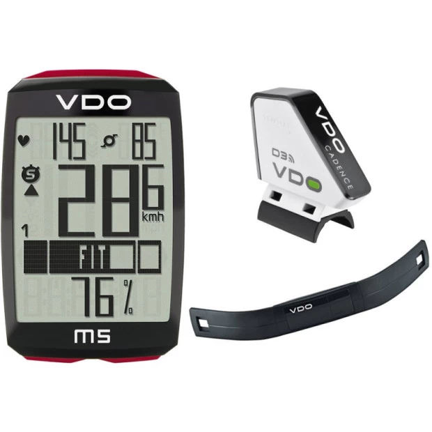 Compteur Vélo VDO M5 Sans Fil - Cardio & Cadence 1 Compteur Vélo VDO M5 Sans Fil - Cardio & Cadence