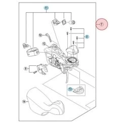 Corps De Manette Shimano Ultegra ST-6703 - Gauche