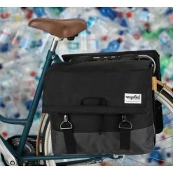 Paire De Sacoches Recyclées Urban Proof 55L Noir/Gris -Vélo Promotion Boutique paire de sacoches recyclees urban proof 55l noir gris 2