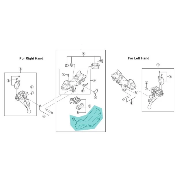 Repose Main Shimano Dura-Ace ST-9000 - Y63X98080 1 Repose Main Shimano Dura-Ace ST-9000 - Y63X98080