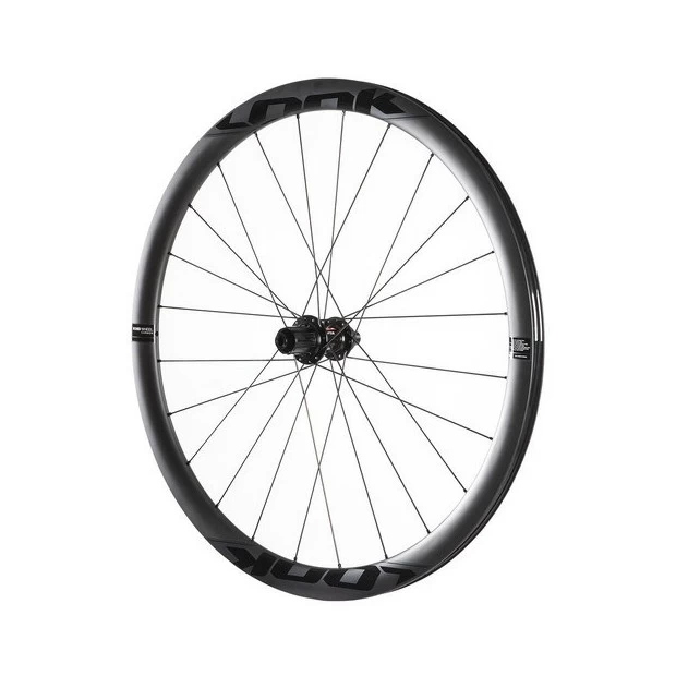 Roue Arrière Route Carbone Look R38D Disque 700C Shimano 11V 1 Roue Arrière Route Carbone Look R38D Disque 700C Shimano 11V