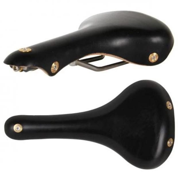Selle En Cuir Gilles Berthoud Galibier - Noir 1 Selle En Cuir Gilles Berthoud Galibier - Noir